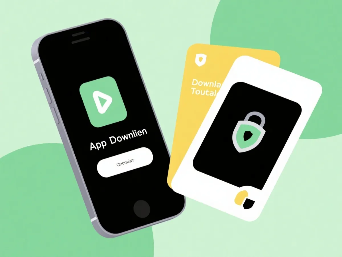 APP下载安装流程示意