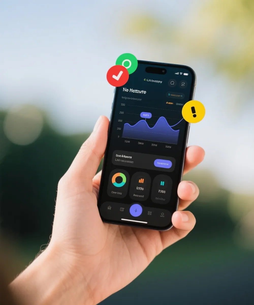 移动端开奖通知与数据查看示意